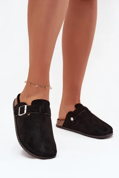 BIG STAR SHOES Dámske Klumpa Na Korkovej Platforme So Striebornou Sponou Big Star