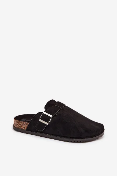 BIG STAR SHOES Dámske Klumpa Na Korkovej Platforme So Striebornou Sponou Big Star