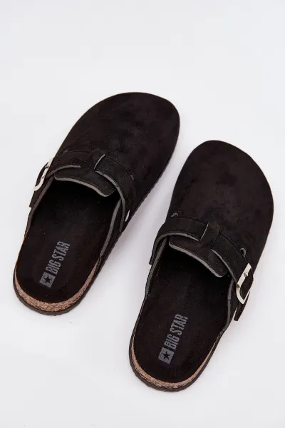 BIG STAR SHOES Dámske Klumpa Na Korkovej Platforme So Striebornou Sponou Big Star