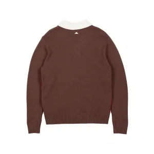 Robe di Kappa Giovani Lusaka Sweater "Brown Lab Red Cherry" (67131YW-A04)