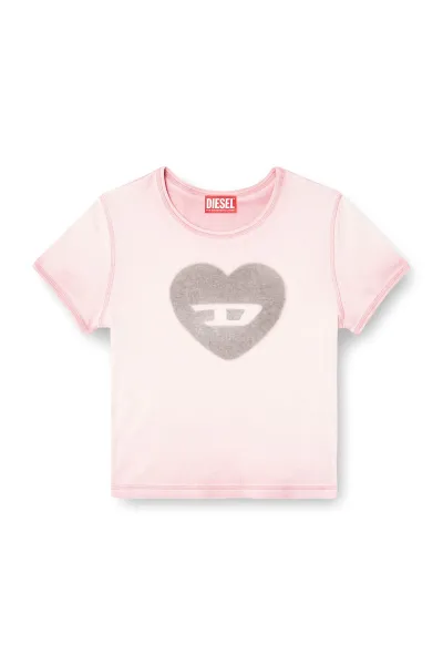 Tričko Diesel T-Ele T-Shirt Pink