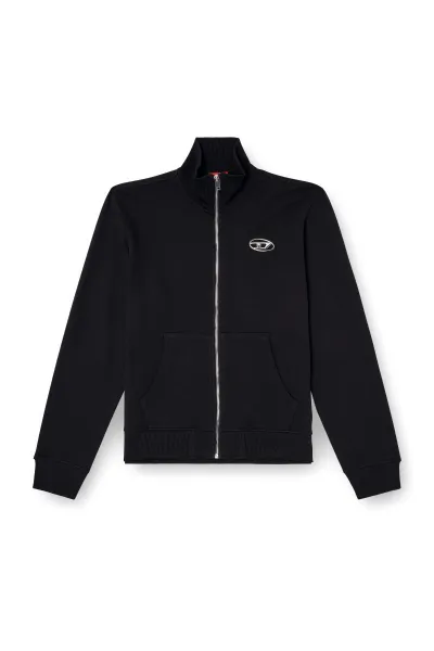 Mikina Diesel S-Ginni-Zip-Od Sweat-Shirt Black