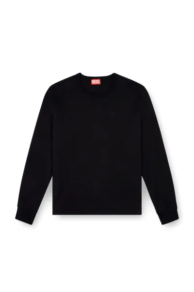 Tričko Diesel T-Adjust-Ls-Slits-R17 T-Shirt Black