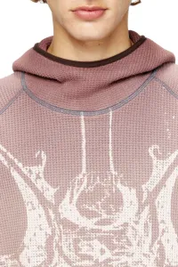 Mikina Diesel S-Waf-Hood-New Sweat-Shirt Brown
