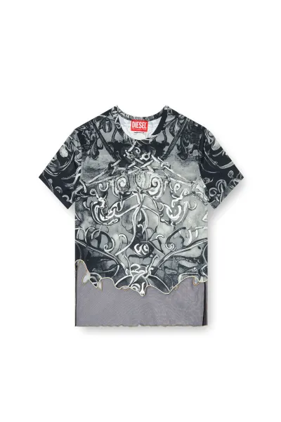 Tričko Diesel T-Inlay Tank Top Grey