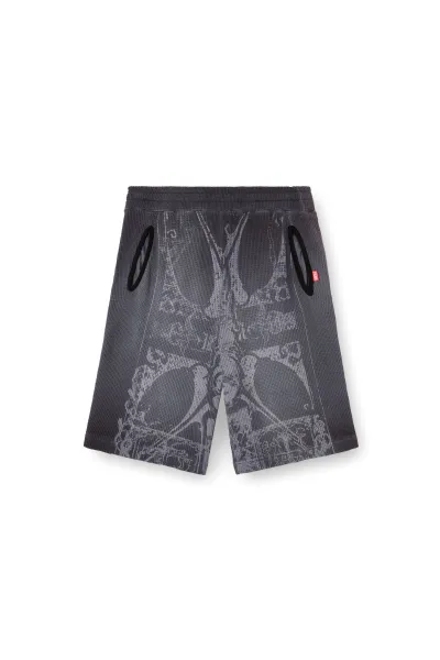 Teplákové Šortky Diesel P-Warky-Short Shorts Black