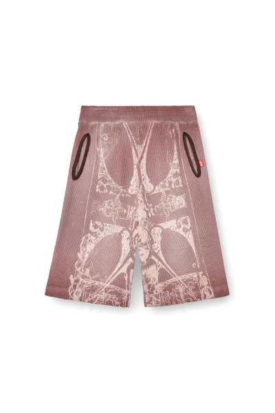 Teplákové Šortky Diesel P-Warky-Short Shorts Brown