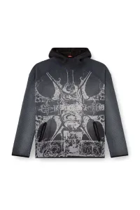 Mikina Diesel S-Waf-Hood-New Sweat-Shirt Black