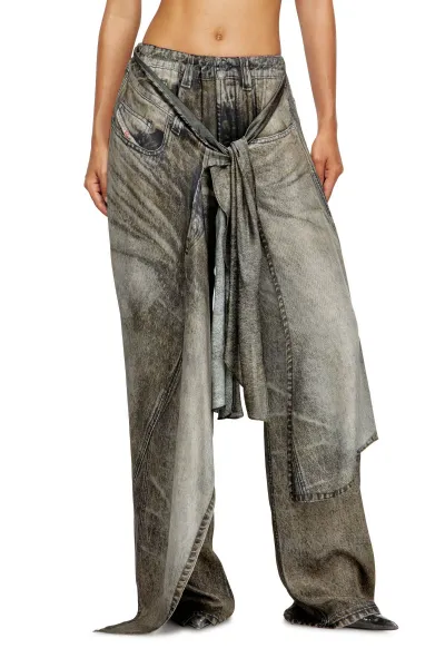 Nohavice Diesel P-Aloma Trousers Black