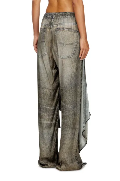 Nohavice Diesel P-Aloma Trousers Black