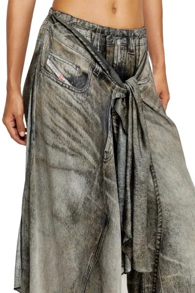 Nohavice Diesel P-Aloma Trousers Black