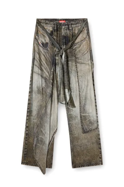 Nohavice Diesel P-Aloma Trousers Black