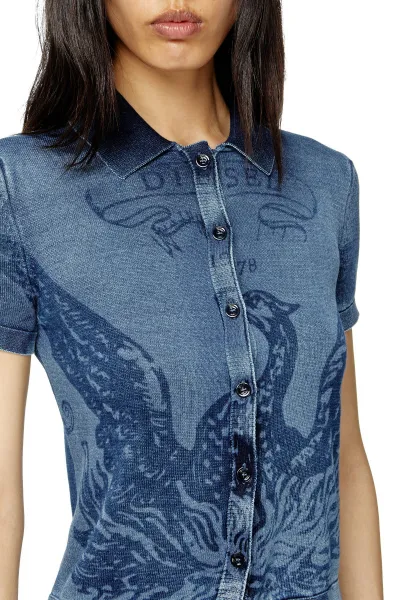 Sveter Diesel M-Fenny Knitwear Blue