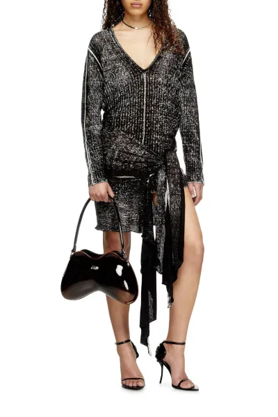 Šaty Diesel M-Eganknot Dress Black