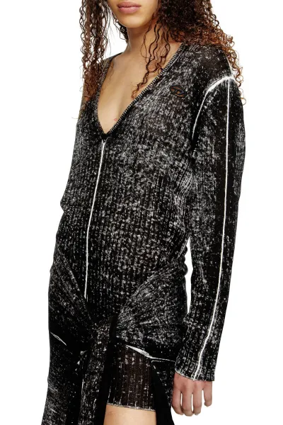 Šaty Diesel M-Eganknot Dress Black