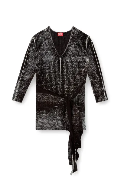 Šaty Diesel M-Eganknot Dress Black