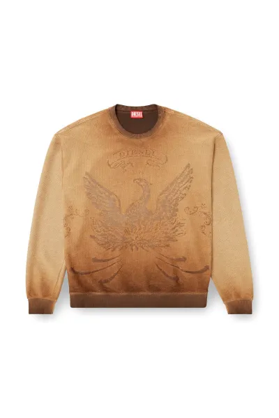 Mikina Diesel S-Aron Sweat-Shirt Brown
