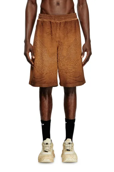 Teplákové Šortky Diesel P-Crowde Shorts Brown