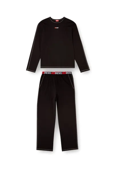 Pyžamo Diesel Set-Nolan-D-Core Pyjama Black