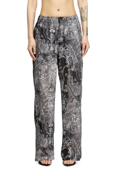 Nohavice Diesel P-Theck-A-Ajfw Trousers Black