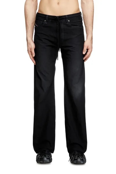 Džínsy Diesel 2080 D-Reel-N Jogg Sweat Jeans Black