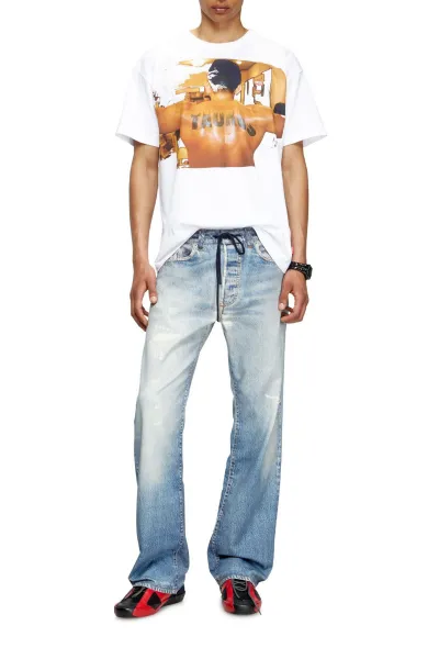 Tričko Diesel Pr-T-Norm-Tom25-1 T-Shirt White