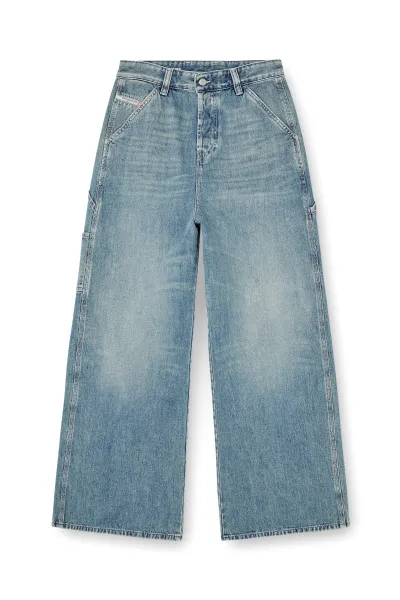 Džínsy Diesel D-Sire-W Trousers Blue