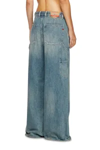 Džínsy Diesel D-Sire-W Trousers Blue