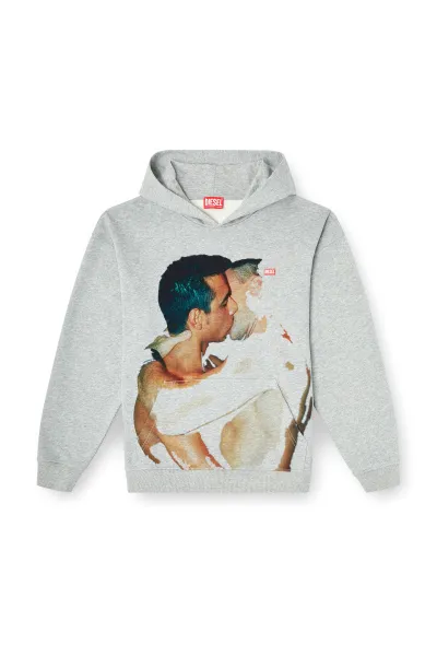 Mikina Diesel Pr-S-Boxt-Hood-Tom25 Sweat-Shirt Grey
