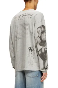 Tričko Diesel Pr-T-Boxt-Ls-Tom25 T-Shirt Grey