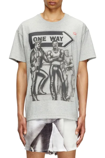 Tričko Diesel Pr-T-Norm-Tom25 T-Shirt Grey