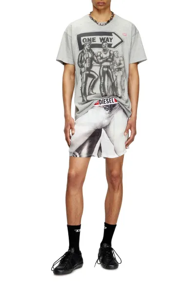 Tričko Diesel Pr-T-Norm-Tom25 T-Shirt Grey