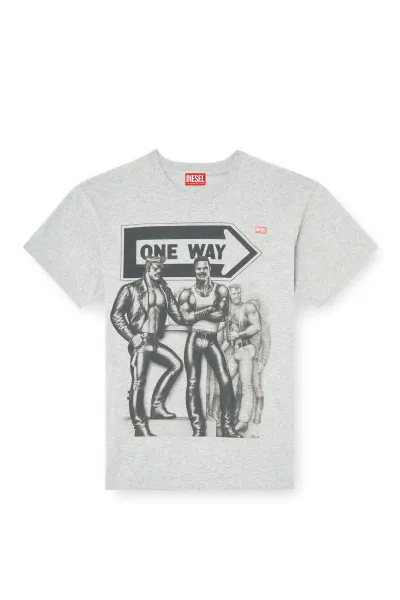 Tričko Diesel Pr-T-Norm-Tom25 T-Shirt Grey