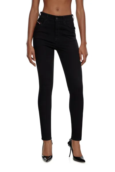 Džínsy Diesel 1984 Slandy-High Trousers Black