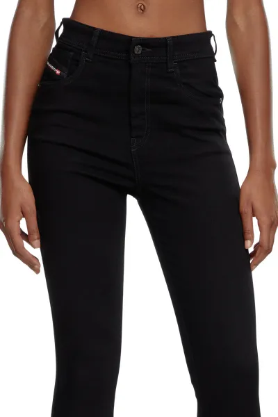 Džínsy Diesel 1984 Slandy-High Trousers Black