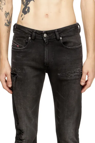 Džínsy Diesel 1979 Sleenker Trousers Black