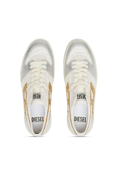 Tenisky Diesel Leroji S-Leroji D-1 Low W Sneakers Bright White/Vanilla Ice/Gold/