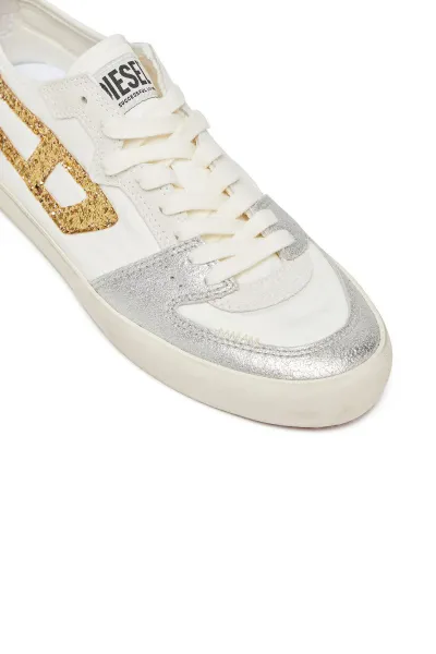 Tenisky Diesel Leroji S-Leroji D-1 Low W Sneakers Bright White/Vanilla Ice/Gold/