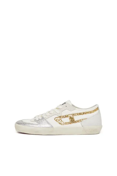 Tenisky Diesel Leroji S-Leroji D-1 Low W Sneakers Bright White/Vanilla Ice/Gold/
