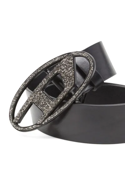 Opasok Diesel Oval D Logo B-1Dr 2.0 Rocks Belt Black