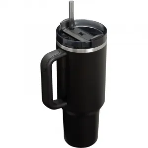 Stanley Quencher H2.O FlowState™ Tumbler tumbler z nehrdzavejúcej ocele s rúrkou veľký Black 1180 ml