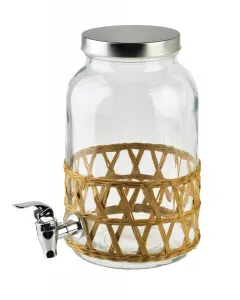 Mondex Skleněná nádoba na nápoje s kohoutkem MODERN KITCHEN 3,5 l čirá