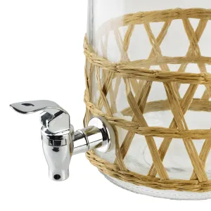 Mondex Skleněná nádoba na nápoje s kohoutkem MODERN KITCHEN 3,5 l čirá