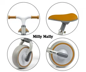 Detské odrážadlo kolo Milly Mally Skippy white