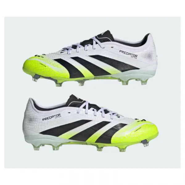 Pánske futbalové kopačky outdoorové ADIDAS Predator Pro M FG cloud white core black lucid lemon