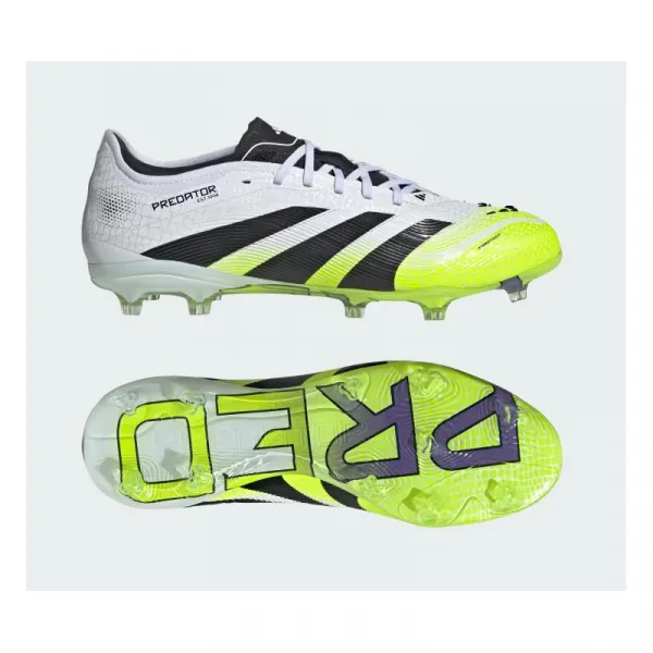 Pánske futbalové kopačky outdoorové ADIDAS Predator Pro M FG cloud white core black lucid lemon