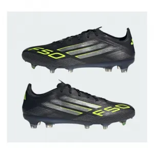 Pánske futbalové kopačky outdoorové ADIDAS F50 Pro M FG core black iron metallic lucid lemon