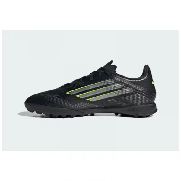 Pánske futbalové kopačky turfy ADIDAS F50 League M TF core black iron metallic lucid lemon