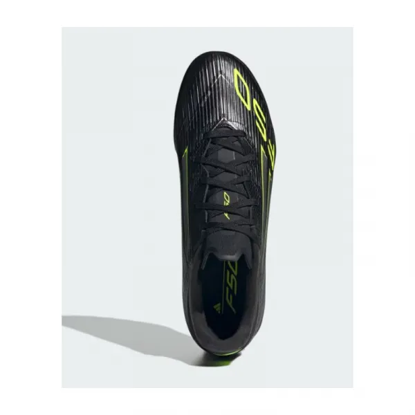 Pánske futbalové kopačky turfy ADIDAS F50 League M TF core black iron metallic lucid lemon