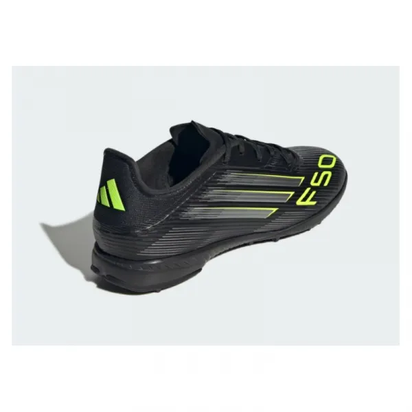 Pánske futbalové kopačky turfy ADIDAS F50 League M TF core black iron metallic lucid lemon